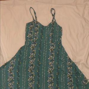 Old Navy Teal//Green Tropical Print Dress